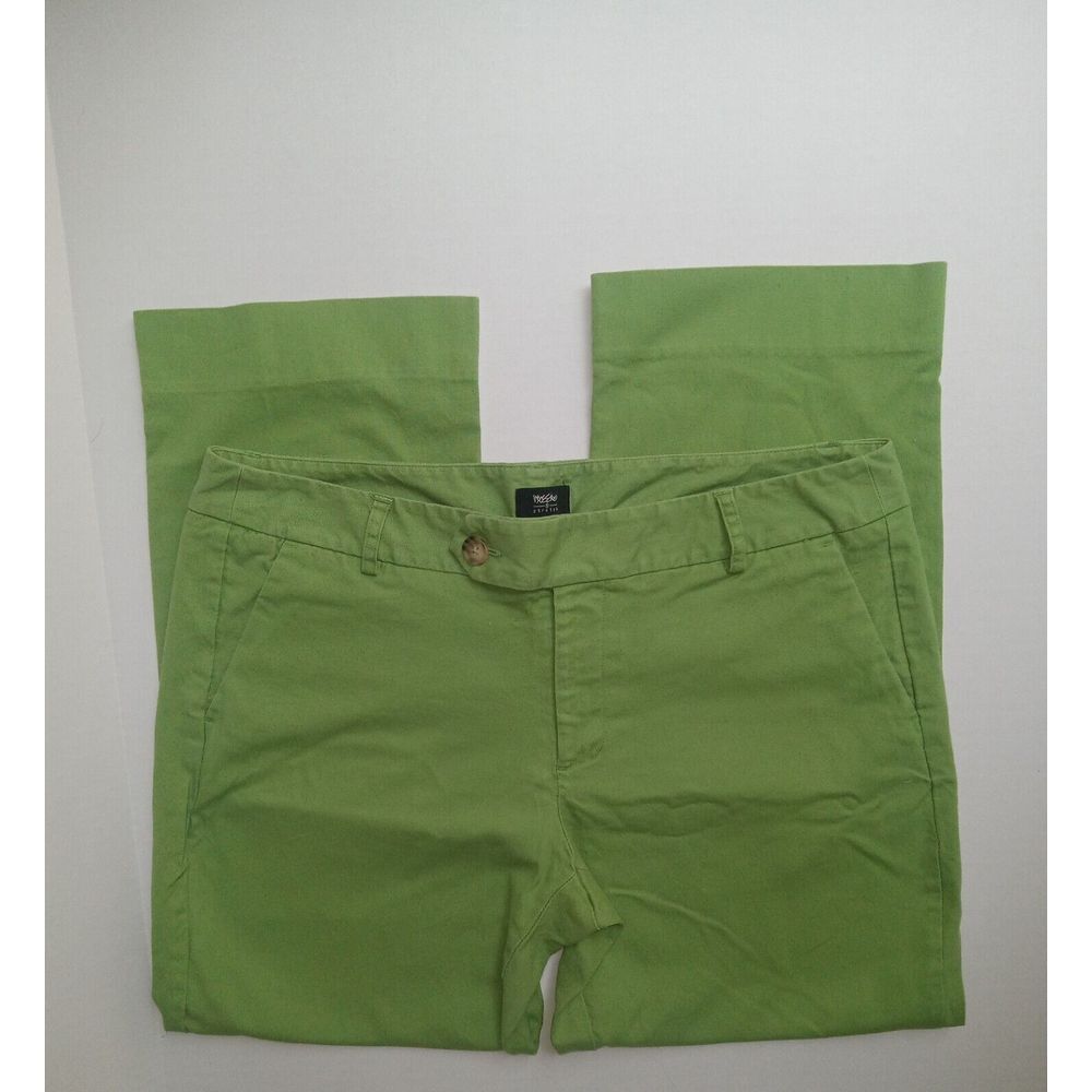 Vintage Mossimo Flat Front Olive‎ Green Pants 12 - Picture 4 of 8